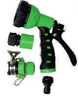 Resistant No Leakage, Saves Water Soft Grip 7 Function Spray Gun Set with Lock for