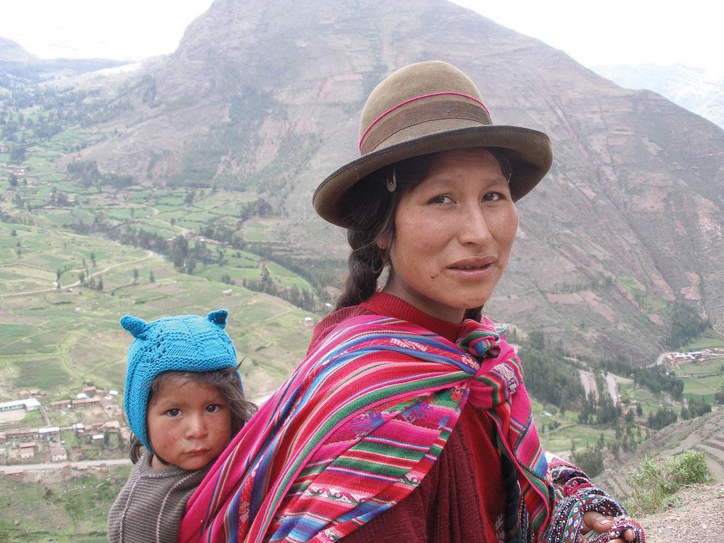 Rural Amerindian Region Figure 6.12 Amerindians The Amerindian woman and child in this photo live in the Sacred Valley of the Andes in Peru. Thomas Quine Mother and Child CC BY 2.0.