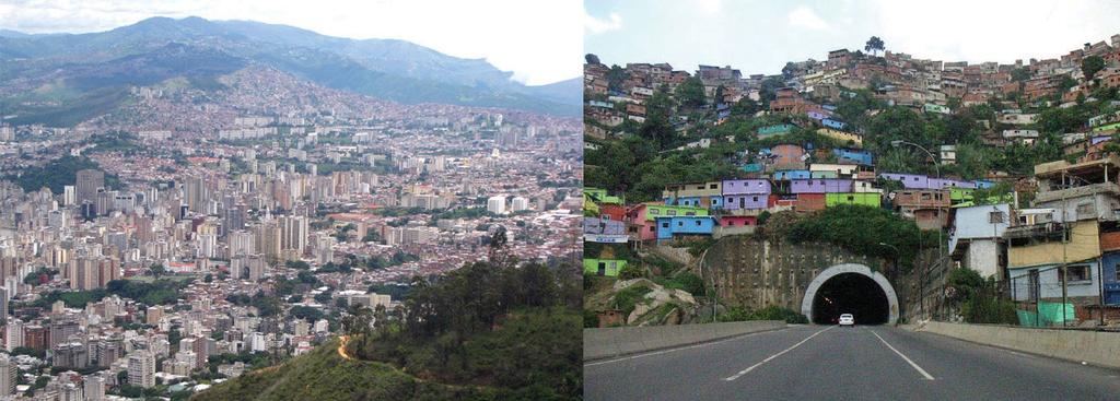 90 percent live in urban areas, and the capital Caracas has the highest population.