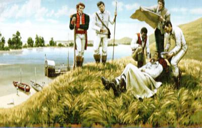 Only one member of the expedition died during the trip! The Lewis and Clark expedition suffered its first fatality in August 1804, when Sergeant Charles Floyd died near modern day Sioux City, Iowa.