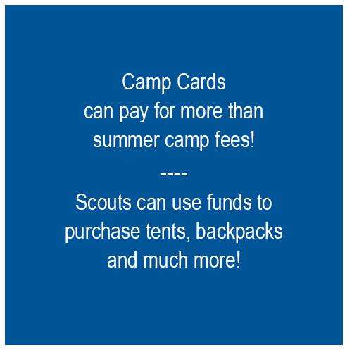 As a Cub Scout, selling Camp