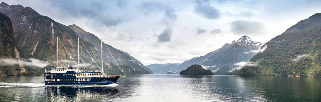 DOUBTFUL Overnight Cruises FIORDLAND NAVIGATOR Wake up to wilderness in one of New Zealand s most spectacular and pristine fiords.