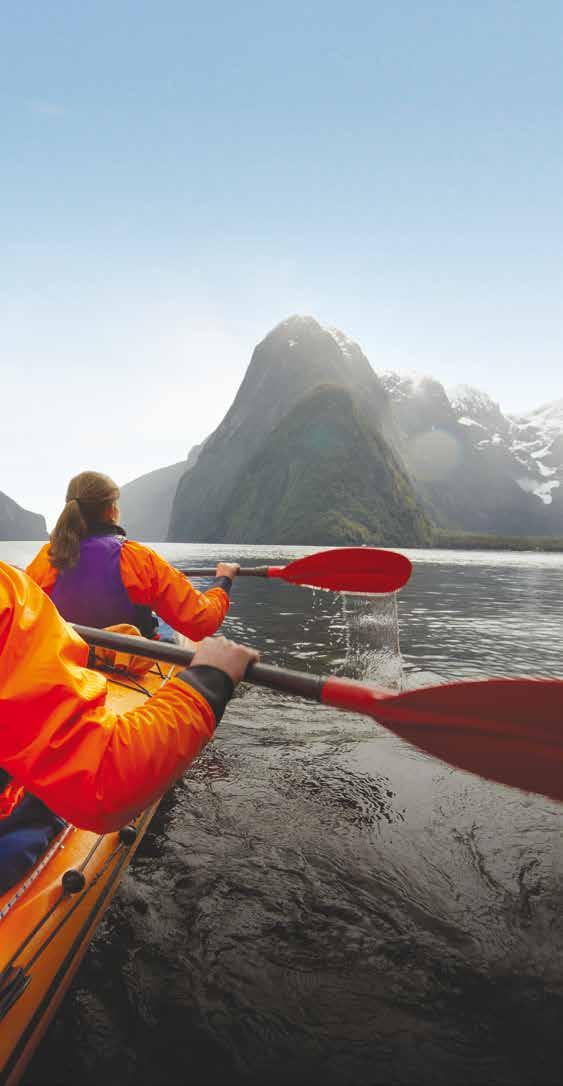 TRACK TASTER An ideal half day on Milford Sound with a leisurely two hour paddle around Deep Water Basin and Sandfly Point plus a two hour easy walk along the final section of the famous Milford