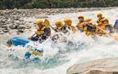 a relaxed and scenic water adventure. You literally go with the flow and soak up the scenery along a beautiful stretch of the Kawarau River with The Remarkables mountains as a backdrop.