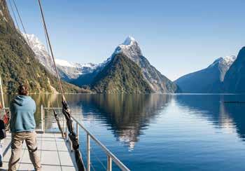 and interacts with guests TASMAN SEA Snacks available for purchase on board Complimentary tea and coffee available and licensed bar on board Queenstown and Te Anau glass-roof