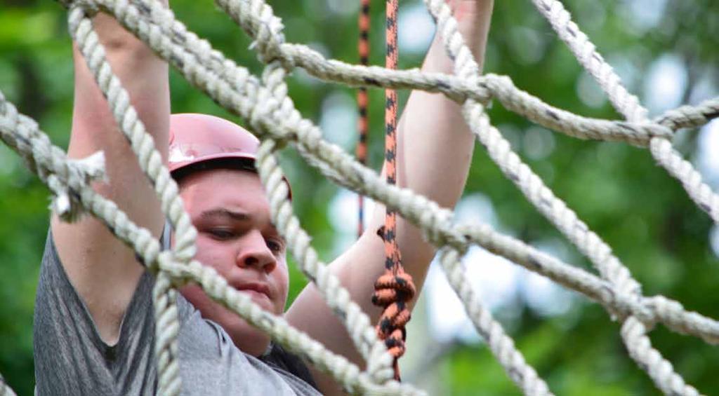 COPE The Resica Falls C.O.P.E. Course is a Week long challenge program. Youngsters have forever been enchanted with heights, trees, ropes, fun, and adventure.