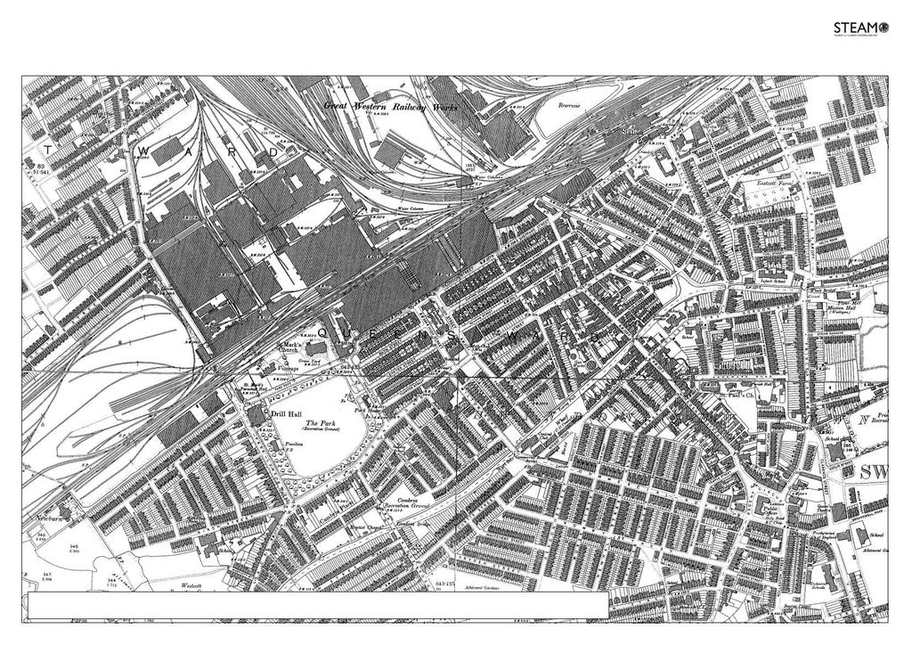 O.S Map of New Swindon 1891 This map is reproduced from Ordnance Survey material with the permission of Ordnance Survey on behalf of the Controller of Her Majesty s
