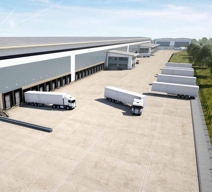 NOTTINGHA50 PP.COM INDICATIVE IMAGE - WAREHOUSE INTERNAL Panattoni Park Nottingham is a 55 acre, three unit, 714,000 sq ft development being built in one phase.