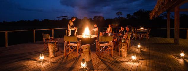 Situated overlooking an extensive and wildlife-populated bai (floodplain), Mboko Camp is a beautiful