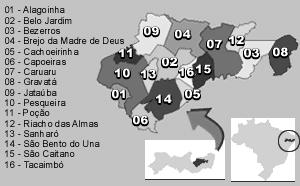 Map 1: Map of micro-region of the Ipojuca Valley Source: http://www.citybrazil.com.br/pe/regioes/valeipojuca/index.