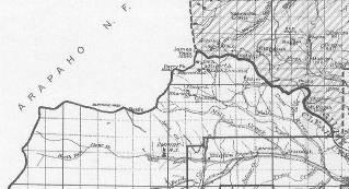 The document at the lower left is titled Map of the Empire Ranger Station Pipe Line. It is dated October 6, 1945.