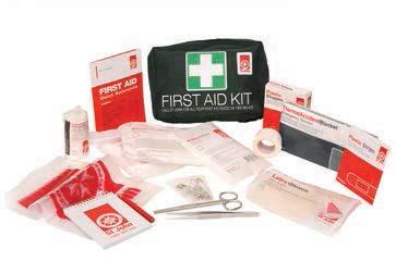 Home First Aid Kits SMALL LEISURE KIT Featuring comprehensive fi rst aid supplies in conveniently organised mesh pockets, this kit is suitable for treating a range of minor injuries.