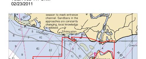 updating Arctic nautical charts (budgets and ship