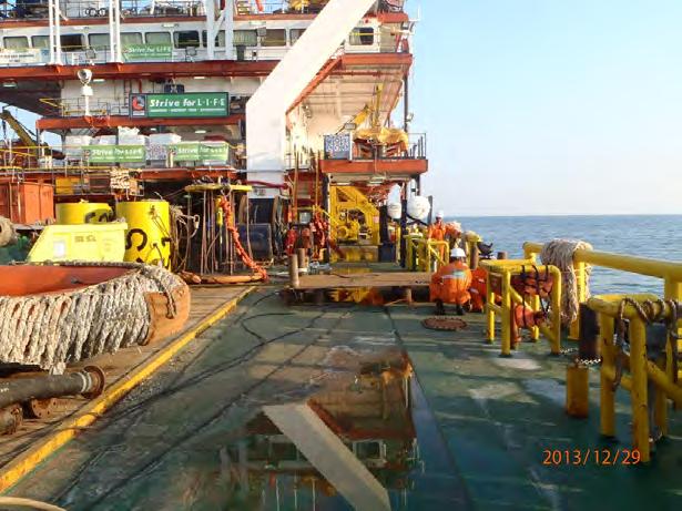 4m Deck Loading Capacity Deck Working Space Approx 1200 m 2 MOORING SYSTEM Mooring Arrangement Mooring Winches Aft Winch s FWD Aft Winch s AFT Winch Control System Tension Monitoring System Anchors