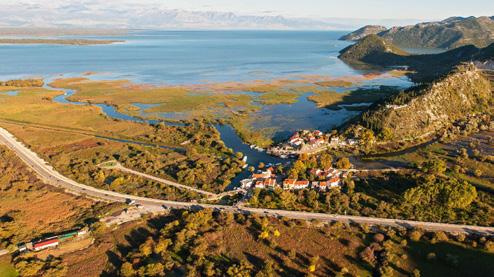 Lake Skadar National Park, located in the central part of Montenegro, so it is very accessible regardless of whether you are on the Montenegrin coast or a mountain in northern