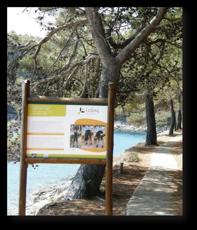 Subprojects of the Development of the Sustainable Tourism Project of the Town of Mali Lošinj The Town of Mali Lošinj and Tourism Board of the Town of Mali Lošinj have entrusted the Tourism Institute