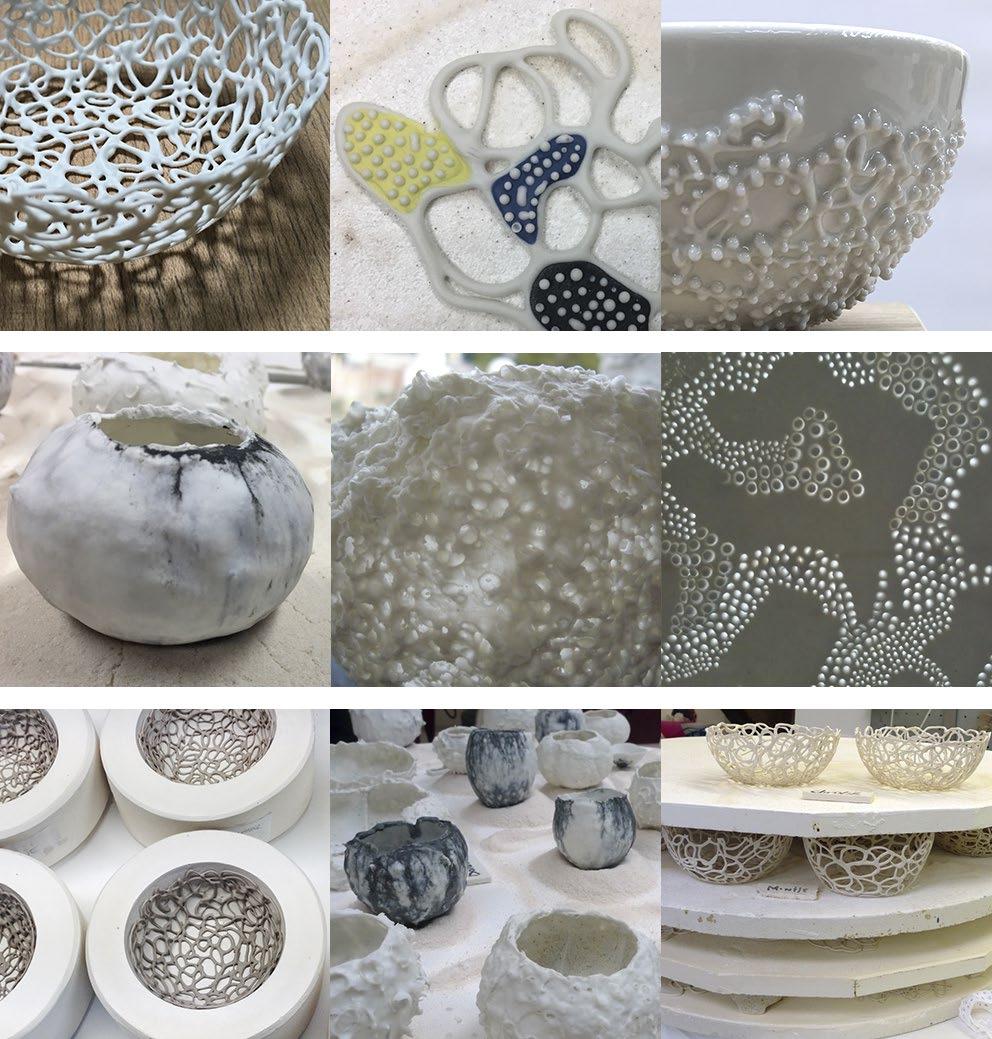 WORKSHOP 1st 6th JULY 2019 PORCELAIN IN ALL ITS STAGES - INSTRUCTOR: NATHALIE DOMINGO Discovering the many potentialities the porcelain medium offers by drawing on the creativity and experience of