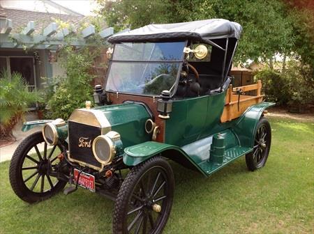 For Sale 100 YEAR OLD MODEL T 1914 Model T Ford Roaster-pickup. Brass radiator, green exterior, black interior, wooden spokes. Engine and transmission believed to be original.