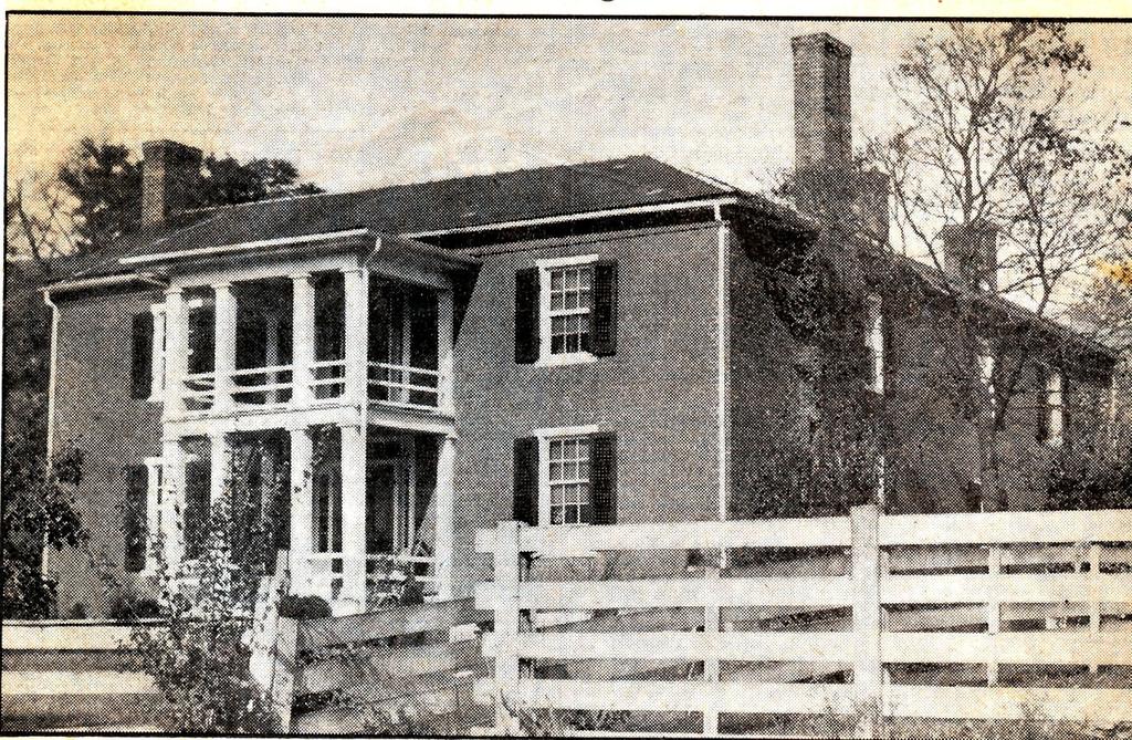 The George Rieley home place, built 1852,