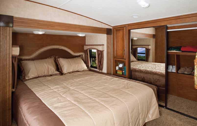 Experience the Comfort. The flat floor bedroom-bathroom suite is truly a Best in Class.