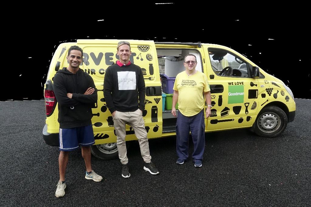 Every Thursday morning the OzHarvest Crew roll up with a donation of food for shed members.