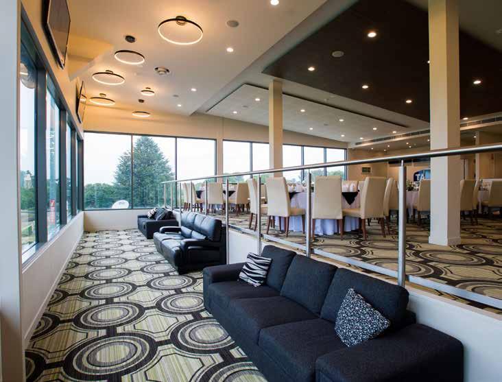COMMITTEE ROOM Spectacular views of the racecourse situated on the 1st floor overlooking the Mounting Yard, opposite the winning post with views of the Dandenong s in the