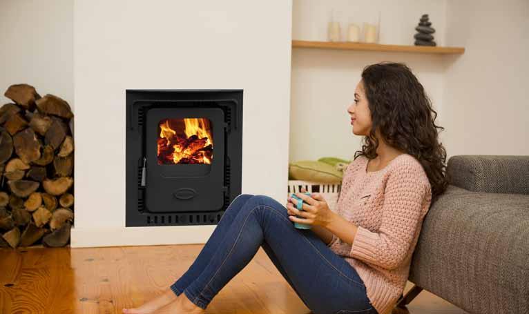 A wood burning stove is CO2 neutral, because the carbon dioxide produced during the efficient combustion of bioenergy is taken up in the corresponding quantity as new trees are growing.