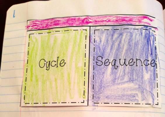 Cycles & Sequences Cycle/sequence flipbook: Cut out both