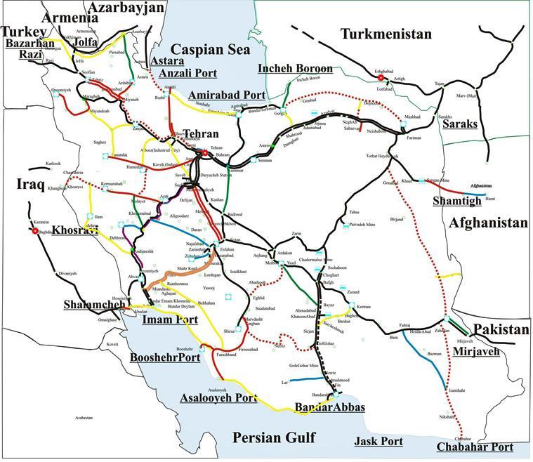 IRANIAN RAILWAYS NETWORK