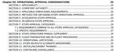 EASA AMC 20-6 Rev 2 (3/3) Chapter III, Operational Approval Considerations Criteria for EDTO (ETOPS) operational approval of the airline Section 4 defines the methods for obtaining EDTO Operations