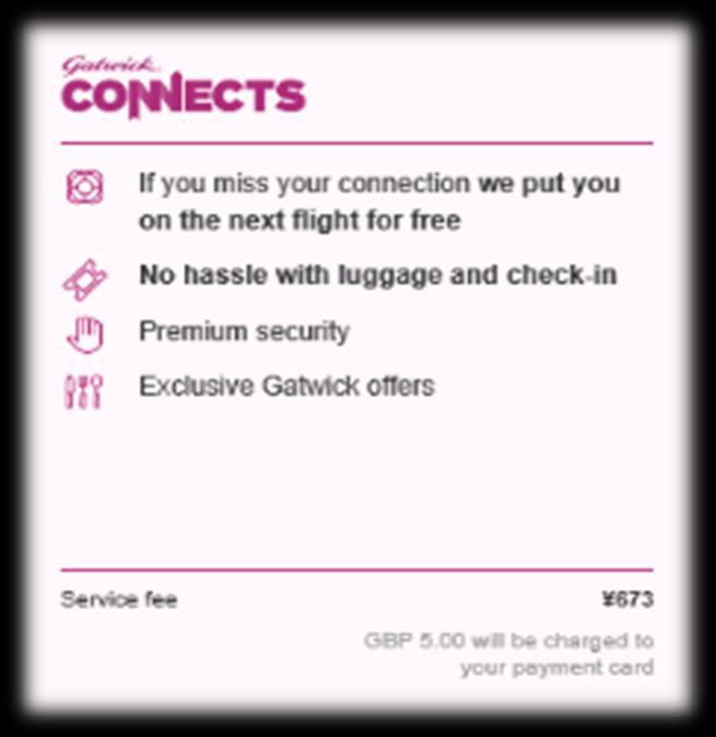 Gatwick Airport offers a connection service called Gatwick Connects for passengers connecting between flights where baggage transfer