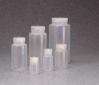Durable, leakproof, autoclavable bottles are designed for shipping and storage.