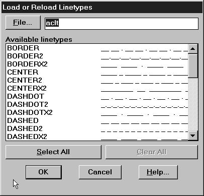 Crtanje tlocrta 4. POGLAVLJE 97 Slika 4.53 Okvir za dijalog Load and Reload Linetype.