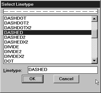 100 III. DIO Slika 4.59 Okvir za dijalog Select Linetype. Sada jo{ u okvir Linetype Scale upi{ite 20, a zatim kliknite na OK. Crta je sada iscrtkana. Slika 4.60 Iscrtkana linija ruba grede.
