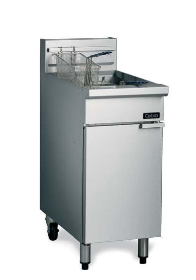 Gas Fryer 400mm A small kitchen often has big use for a fryer. That s why the Cobra Fryer is high in performance.