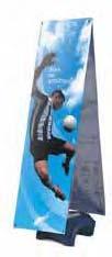around side and bottom edges Grommets added to vertical edge of banner Display Height adjusts: 4.1' to 10.