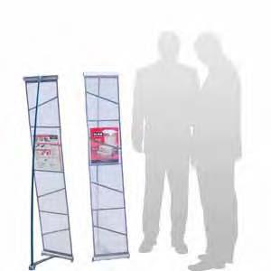 25"W x 45"H Literature Stand Comparison Chart Product Code: BW-9 The BW-9 features 9 literature holders that accept standard 8.