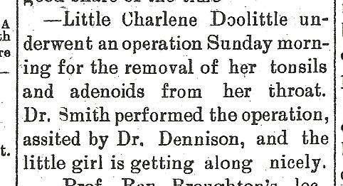Thursday morning, Mr. Homer Potter received a dispatch announcing the death of Mrs. Jessie Doolittle Gard of Wyandotte, Michigan.