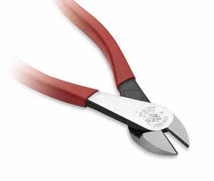 Side-Cutting Pliers Ironworker s Work Pliers Twists and cuts soft annealed rebar tie wire. Hook bend handle. Spring-loaded action for self-opening. Heavy-duty knurled jaws. D201-7CST Cat. No.