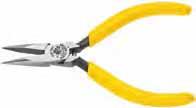 Electronics Long-Nose Pliers Long-Nose Pliers Chain Nose Knurled jaws for sure gripping, bending and forming of medium-gauge wire. Spring-loaded for self-opening action.