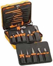 - Insulated Tool Kits General-Purpose Insulated 22-Piece Tool Kit Case includes three pallets with customfitted pockets for each tool, piano-hinged cover has both a combination lock and two