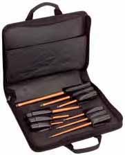 - Insulated Tool Kits Insulated Tools WEAR YEY PROTECT D 2 1 3 9 N E N N S C CT ION 9-Piece Insulated Screwdriver Kit Nine-piece insulated screwdriver assortment with three sizes of each tip style: