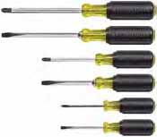 Cushion-Grip Screwdriver Sets 6-Piece Cushion-Grip Screwdriver Set General-purpose selection of the most frequently used screwdrivers.