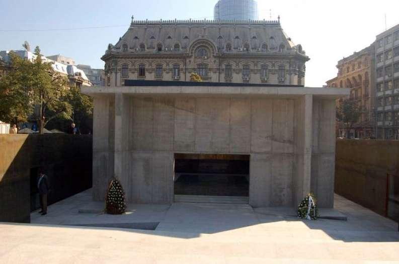 Memorial to the Victims of the Holocaust in Bucharest, Romania.