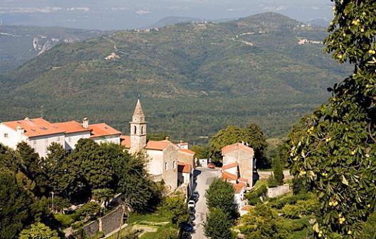 The interior of Istria is very different from its coast. Your first visit today is the artist colony of Groznjan.