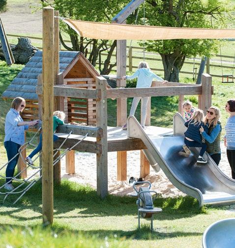 WONDER WOODS ADVENTURE PLAYGROUND, STONOR PARK, ENGLAND Children and young people can enjoy hours of fun swinging, sliding, climbing and