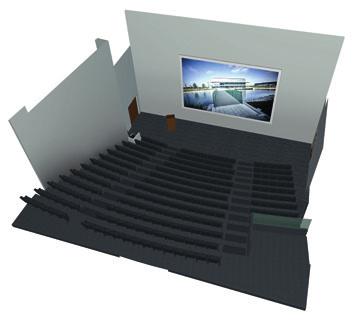 Sir William Siemens Theatre The impressive 252-seat Sir William Siemens Theatre features a 21m2 video wall with the most advanced communications technology and outstanding acoustics to add real