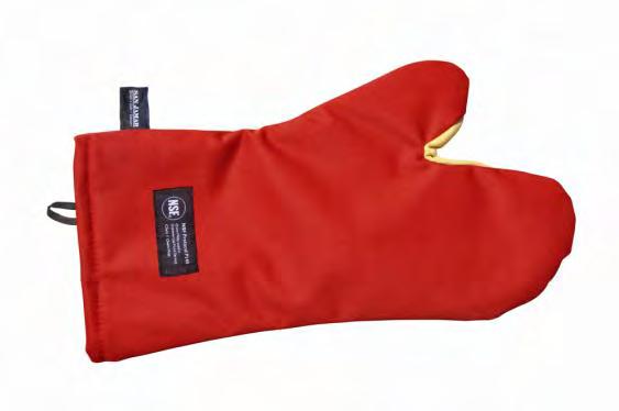 30 CTP24 610mm length Puppet Single 43.30 Cool Touch Flame Oven Mitt 280 C to 482 C Made with flame-retardant Nomex and Kevlar.