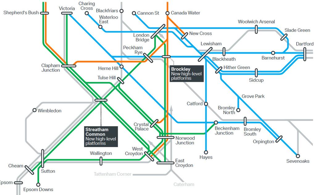 SERVICE ENHANCEMENTS Services proposed under Metroisation (Southern, Overground & Southeastern networks) Metroisation KEY DETAILS TfL have proposed that south London metro services be reorganised to