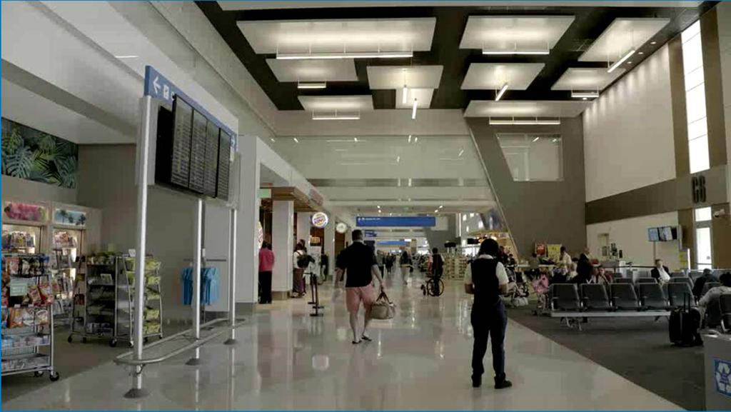 Follows FLL Terminal Design Guidelines Open Interiors With High Ceilings